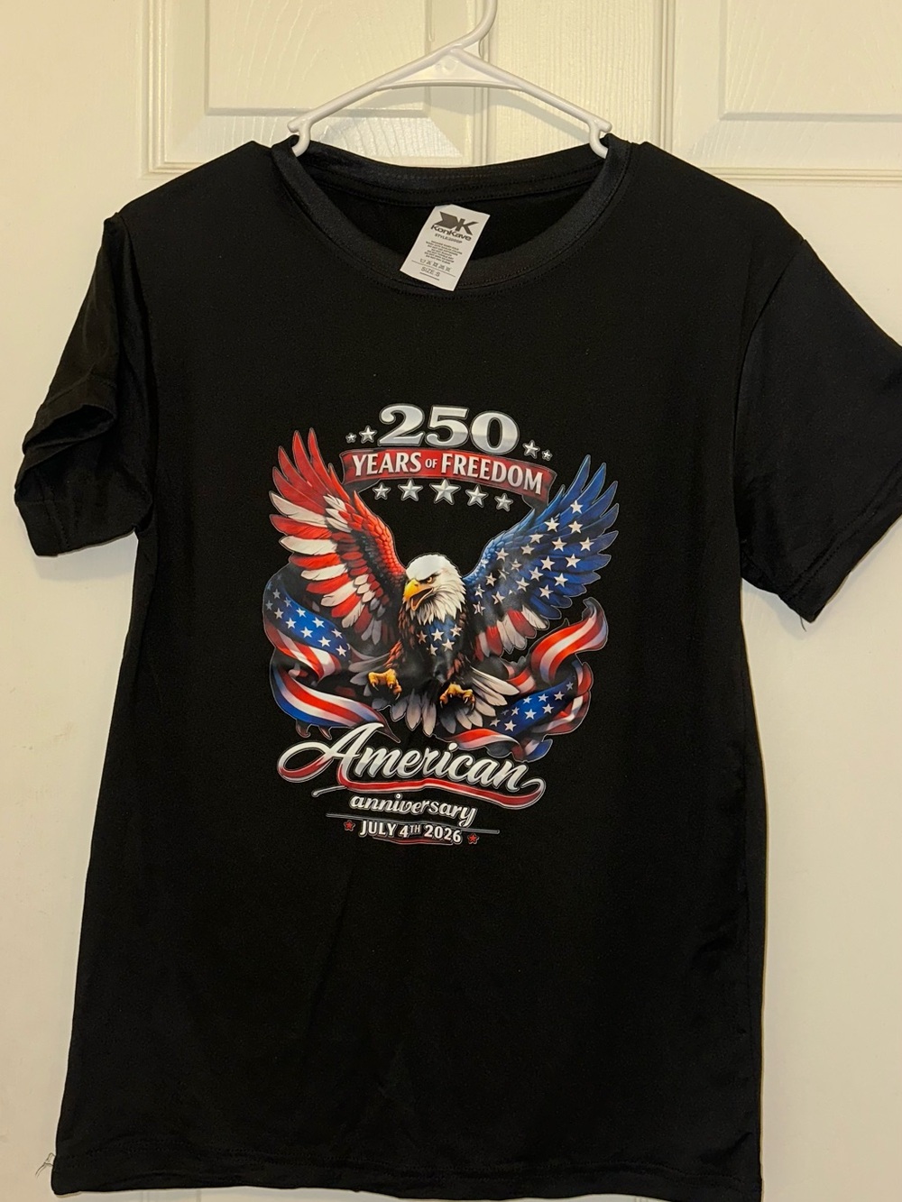 Target Black Kids Tee with Patriotic Eagle Graphic